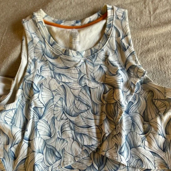 Tory Burch Kaley White Ellora Pima Cotton Popover Faux Layered Dress Medium - Picture 10 of 15